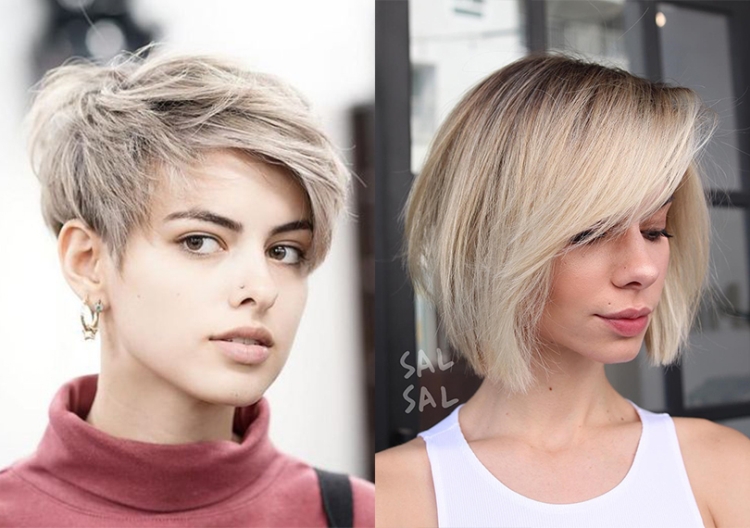 Coupe de cheveux pour cheveux courts ajoutant du volume à la photo