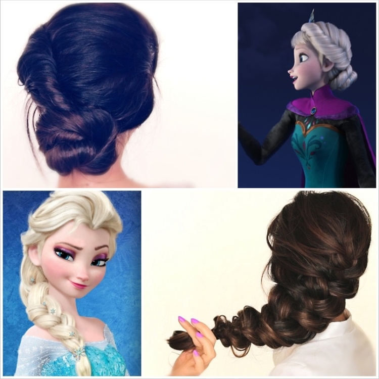 La coiffure d'Elsa de Frozen