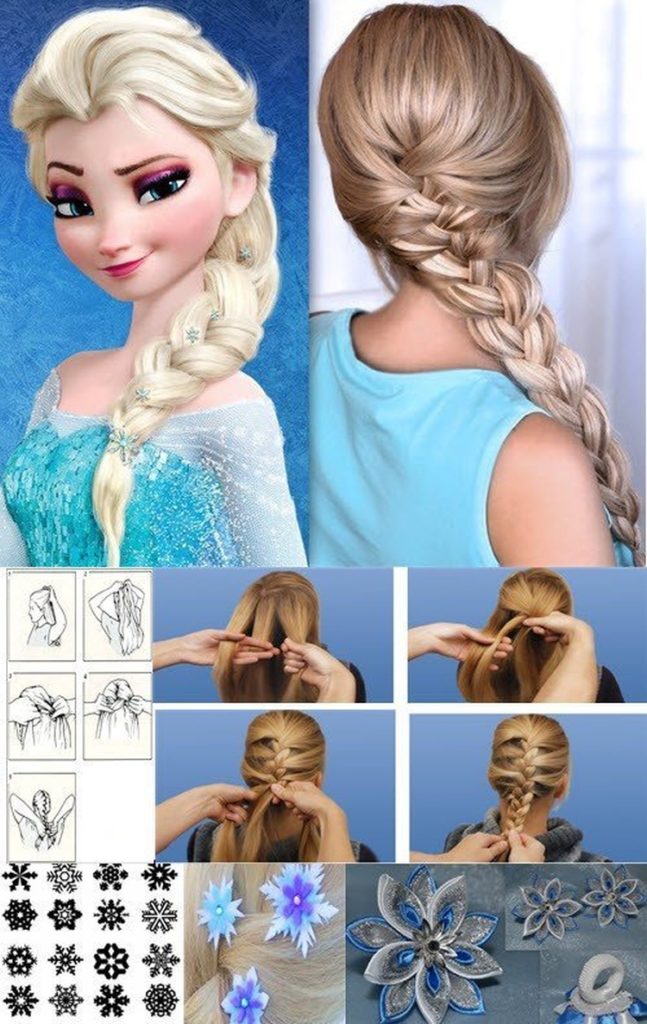La coiffure d'Elsa de Frozen
