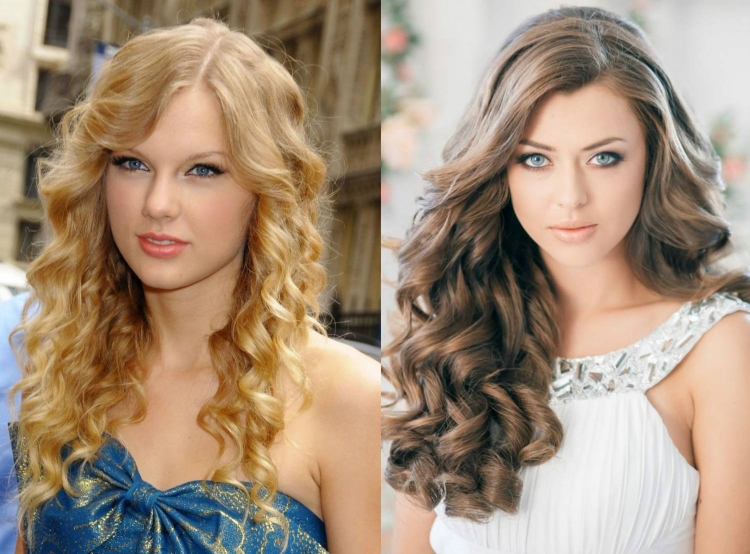 Coiffures aux cheveux bouclés