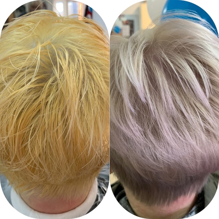 Comment enlever le jaunissement des cheveux après la décoloration