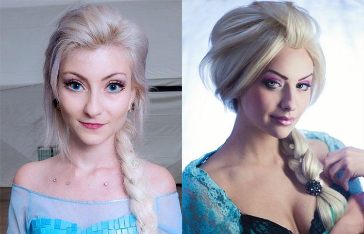La coiffure d'Elsa de Frozen