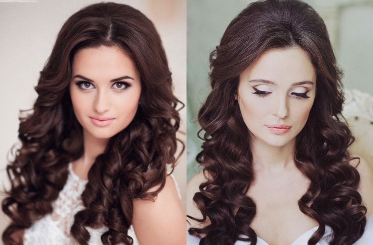 Coiffures aux cheveux bouclés