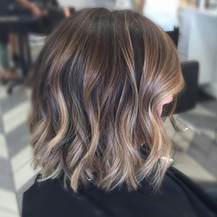 Cheveux bruns aux pointes blanches