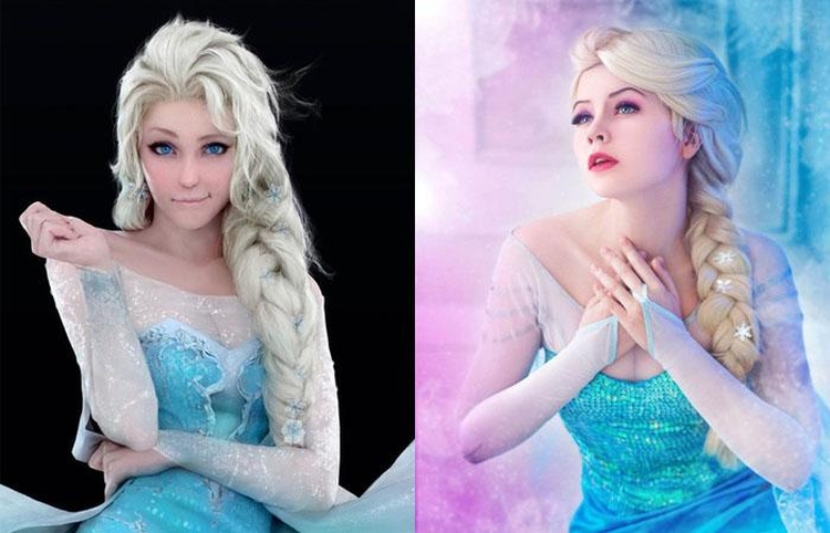 La coiffure d'Elsa de Frozen