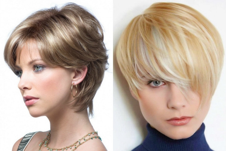 Coupe de cheveux pour cheveux courts ajoutant du volume à la photo