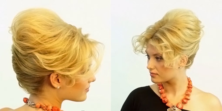 Coiffures hautes pour cheveux mi-longs