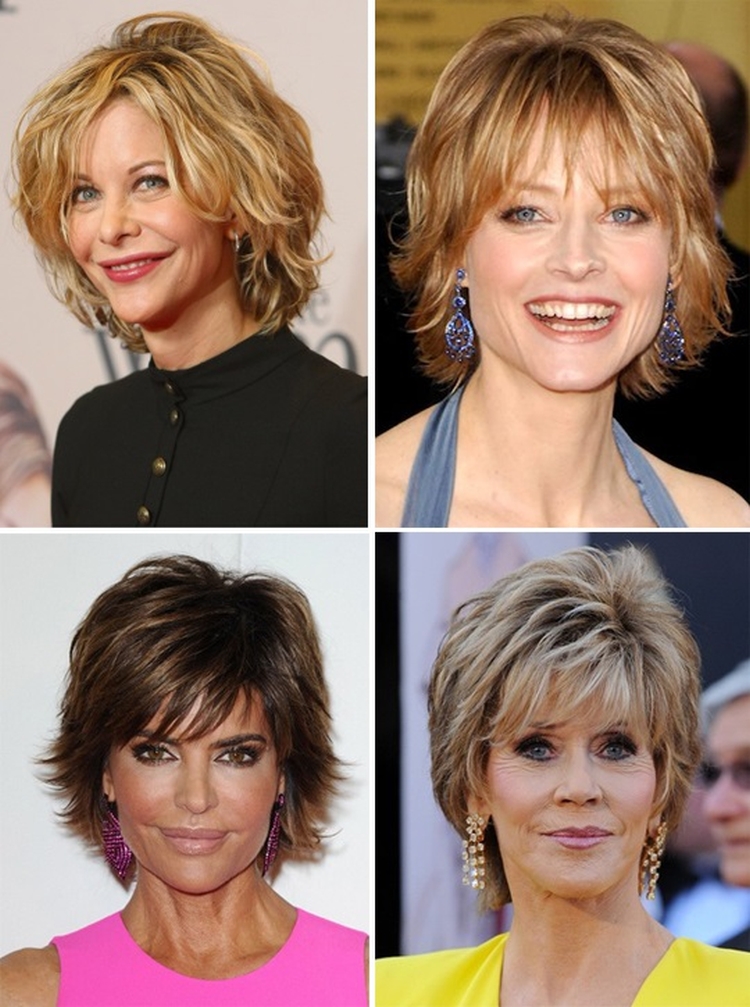 Coiffure courte pour une femme de 50 ans