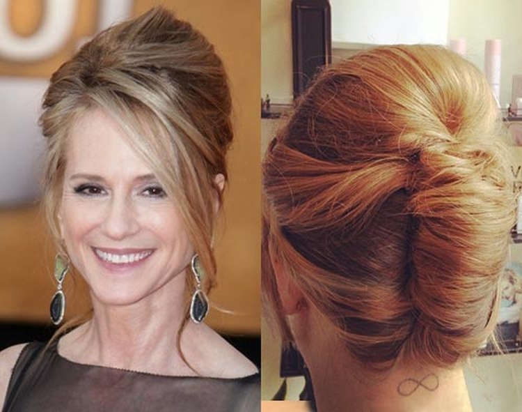 Coiffures pour la mère de la mariée pour cheveux mi-longs