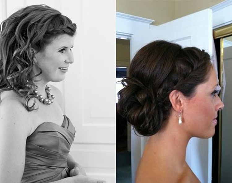 Coiffures pour la mère de la mariée pour cheveux mi-longs