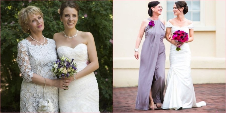 Coiffures pour la mère de la mariée pour cheveux mi-longs