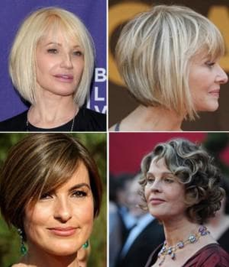 Coiffure courte pour une femme de 50 ans