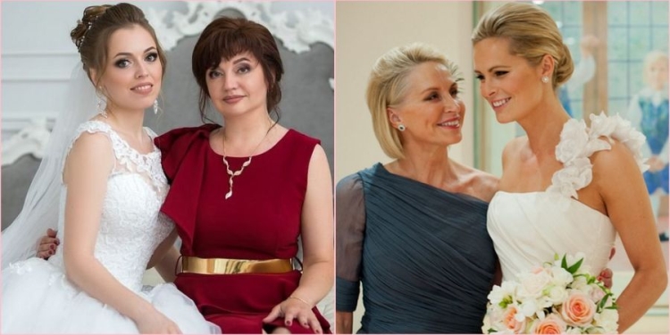 Coiffures pour la mère de la mariée pour cheveux mi-longs
