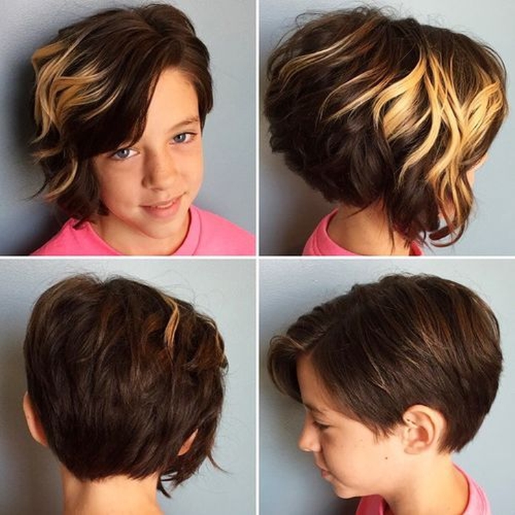 Coiffures courtes pour les filles de 12 ans
