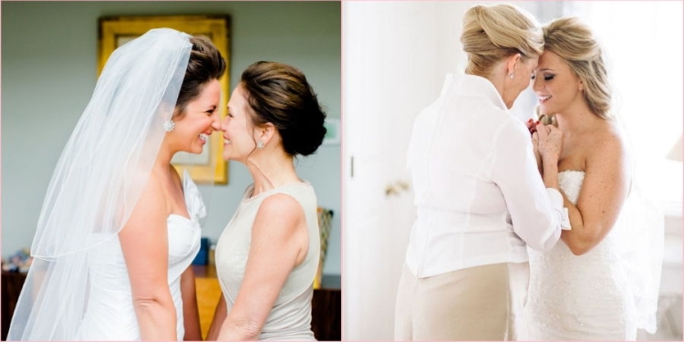 Coiffures pour la mère de la mariée pour cheveux mi-longs
