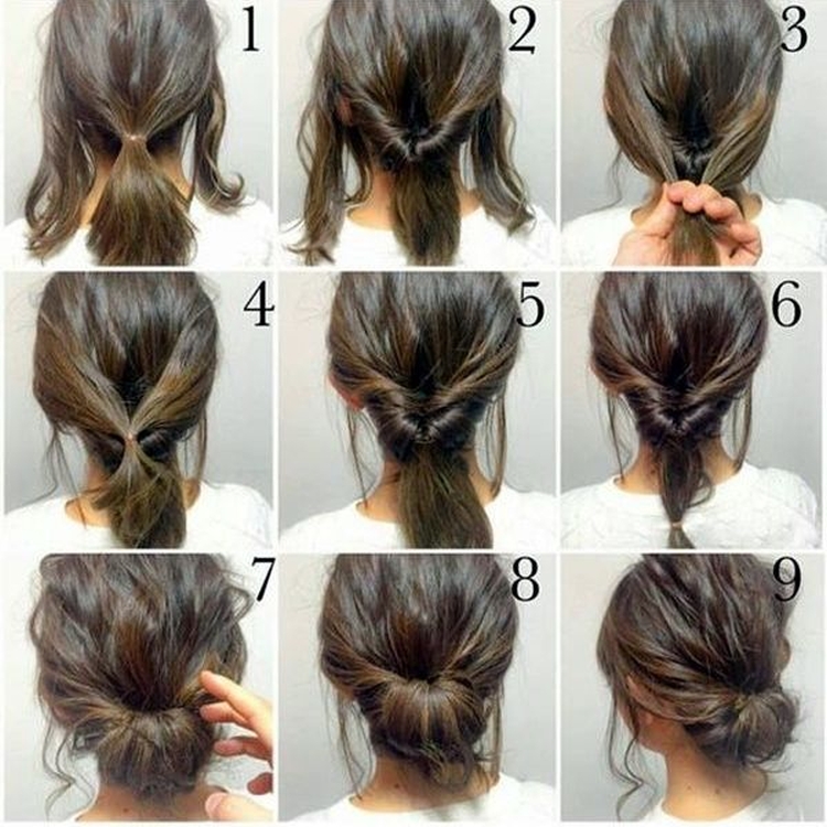 Coiffures pour cheveux mi-longs pour les invités du mariage