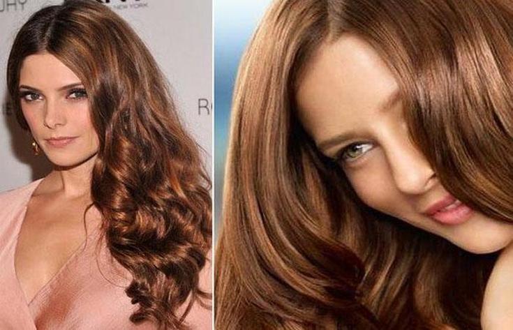 Couleur de cheveux noisette