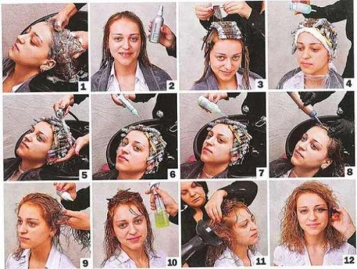 Permanente pour cheveux courts