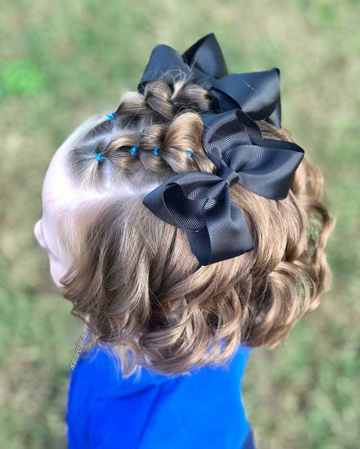 Coiffures pour enfants pour cheveux courts pour tous les jours à l'école et à la maternelle