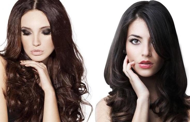 Couleurs de cheveux à la mode pour les femmes aux cheveux bruns et palette et recommandations pour la teinture