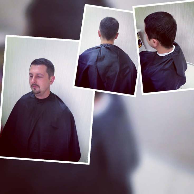 Coiffure homme semi-boîte