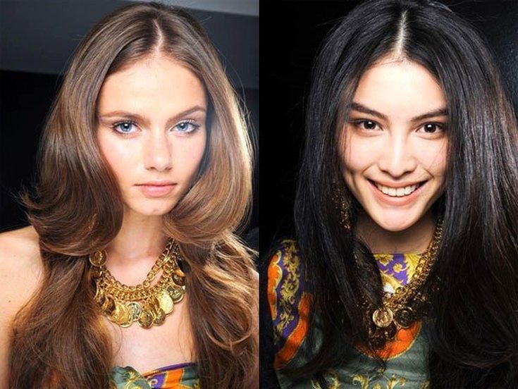 Couleurs de cheveux à la mode pour les femmes aux cheveux bruns et palette et recommandations pour la teinture