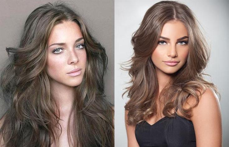 Couleurs de cheveux à la mode pour les femmes aux cheveux bruns et palette et recommandations pour la teinture