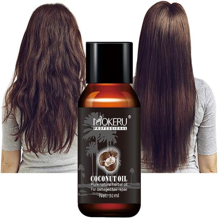 L'huile de coco pour les cheveux