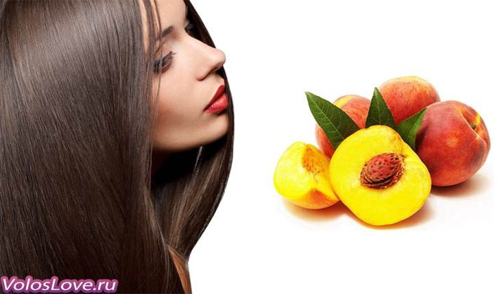 Huile de pêche pour les cheveux
