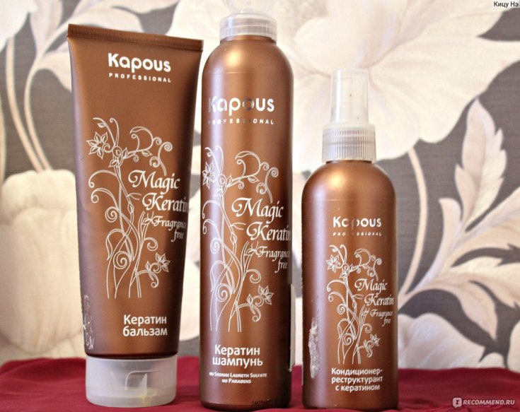 Shampooings après lissage des cheveux à la kératine sans sulfates