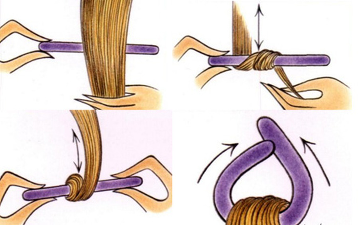 Comment enrouler des boucles sur des chiffons - guide étape par étape