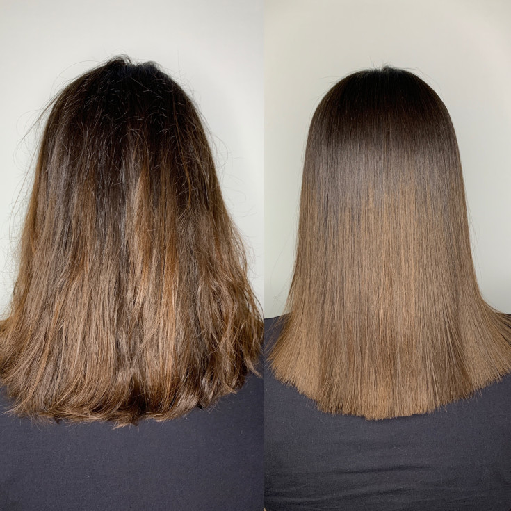Shampooings après lissage des cheveux à la kératine sans sulfates