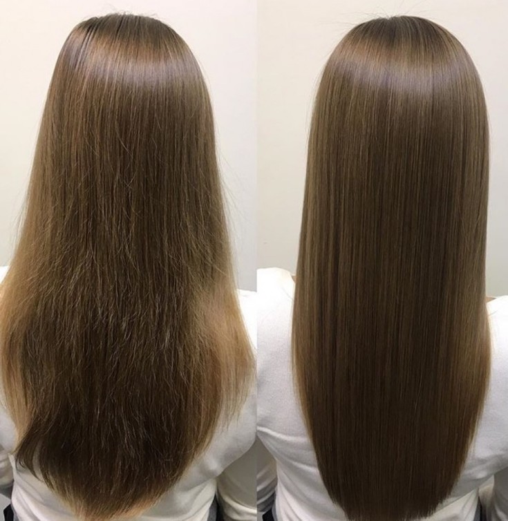 Shampooings après lissage des cheveux à la kératine sans sulfates