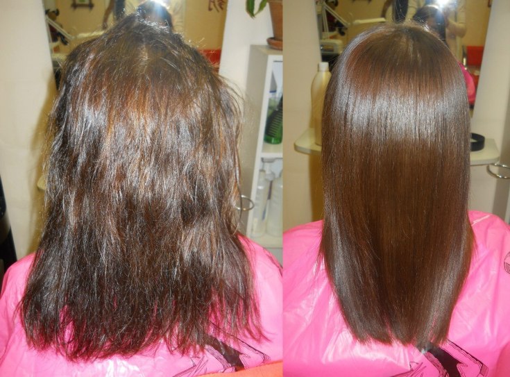 Shampooings après lissage des cheveux à la kératine sans sulfates