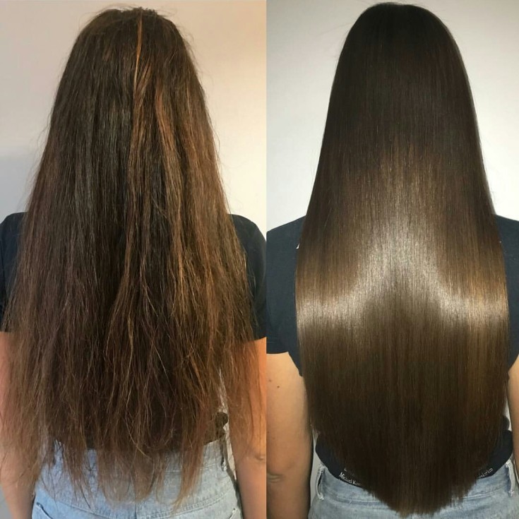 Shampooings après lissage des cheveux à la kératine sans sulfates